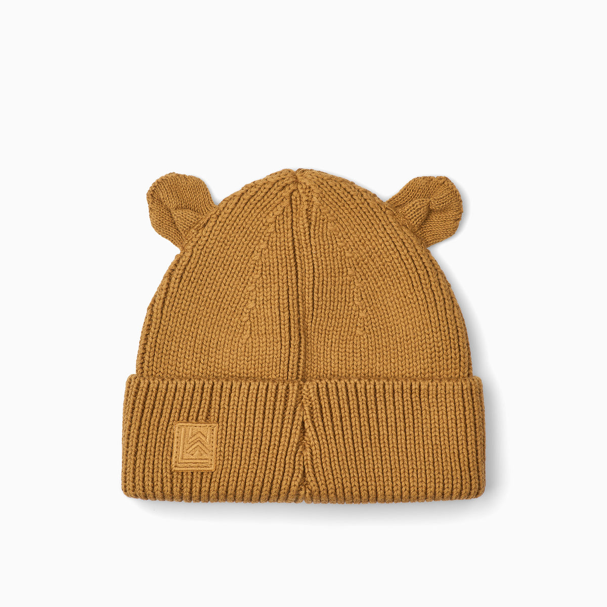 Liewood Gina Beanie With Bear Embroidery - Golden Caramel