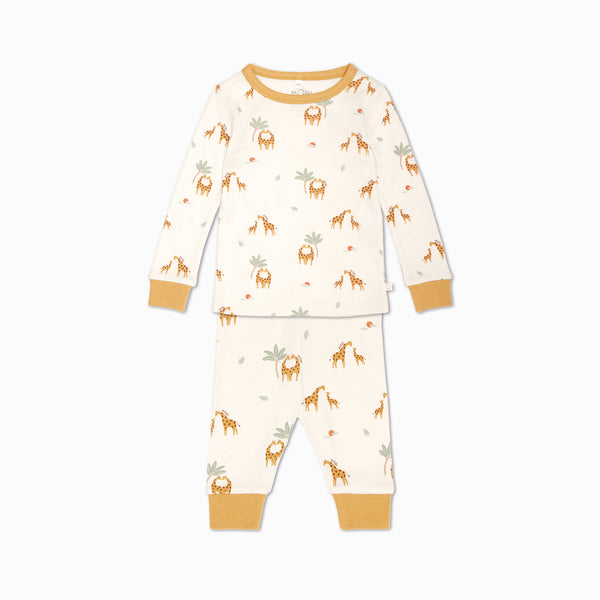 Giraffe Print Pyjamas | Organic Baby Sleepwear | MORI UK