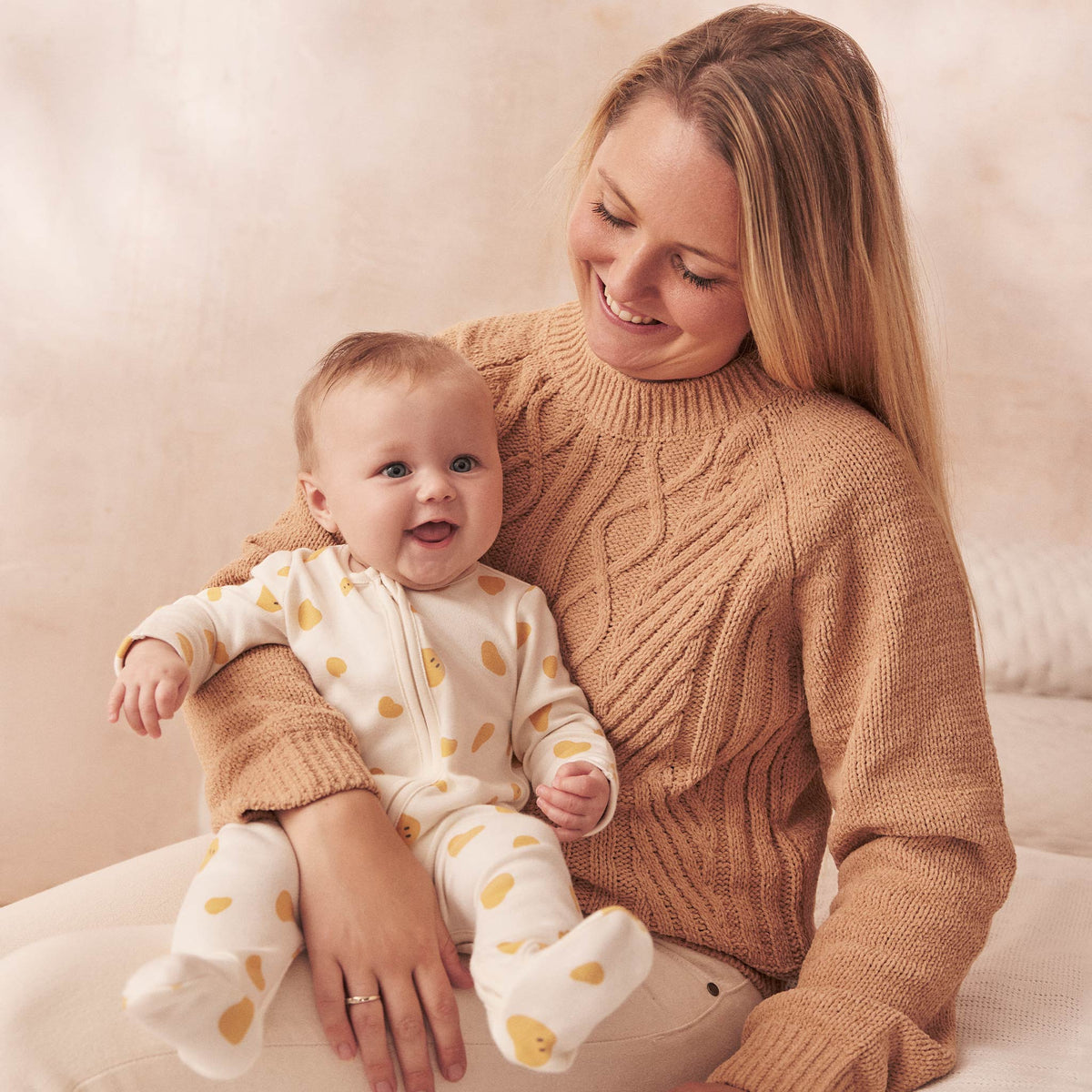 Little Hearts Print Clever Zip Sleepsuit