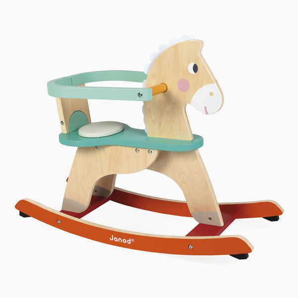 Shop Janod Rocking Horse with harness | MORI UK