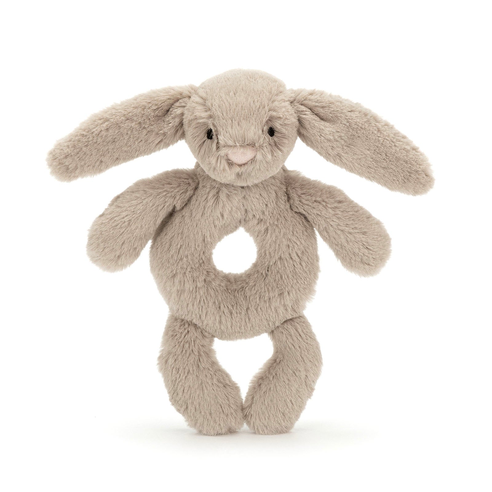 Jellycat Bashful Beige Bunny Ring Rattle Newborn Baby Soft Toy MORI