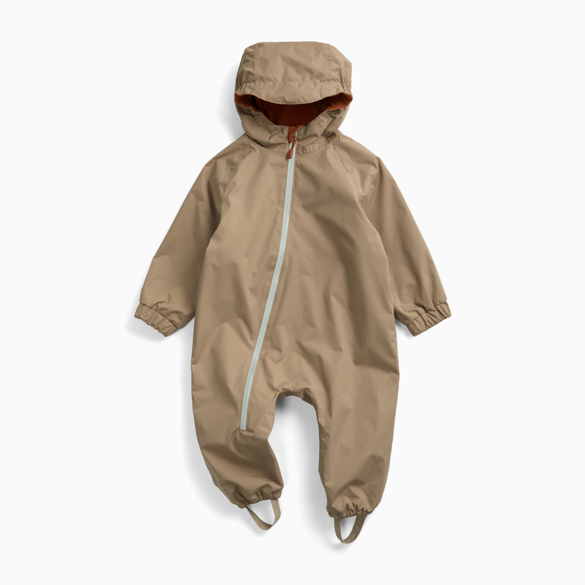 KIDLY by MORI Fleece Lined Puddle Suit - Sand
