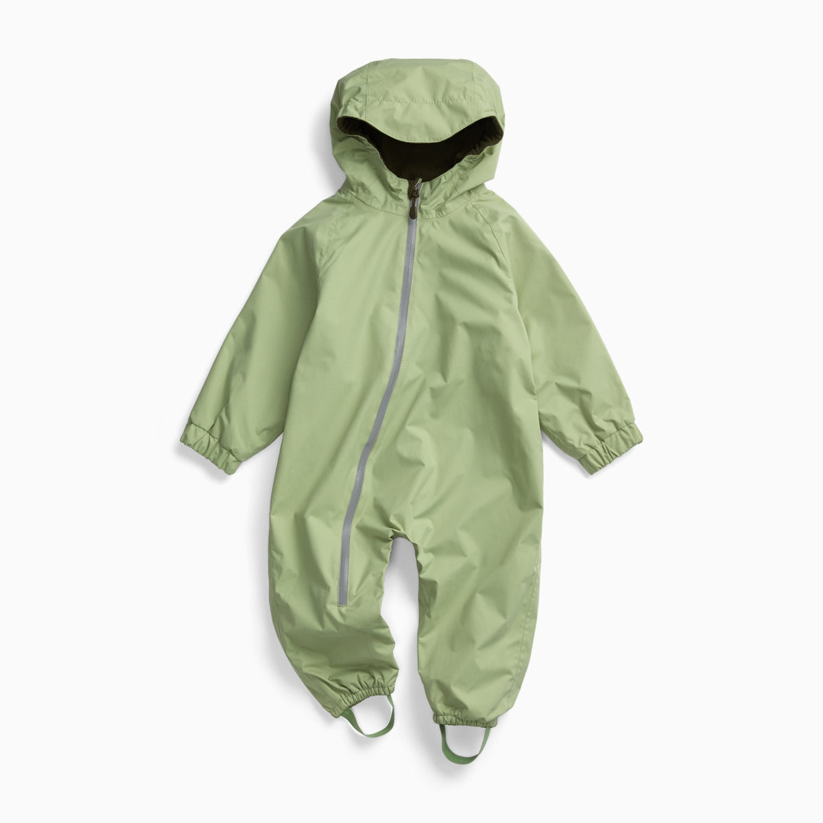 KIDLY by MORI Fleece Lined Puddle Suit - Sage