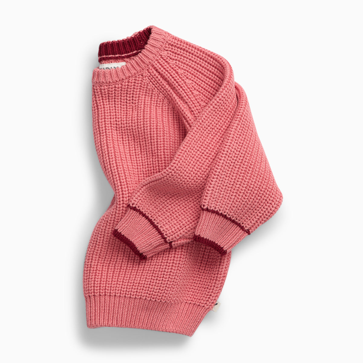KIDLY by MORI Relaxed Knitted Jumper - Pink