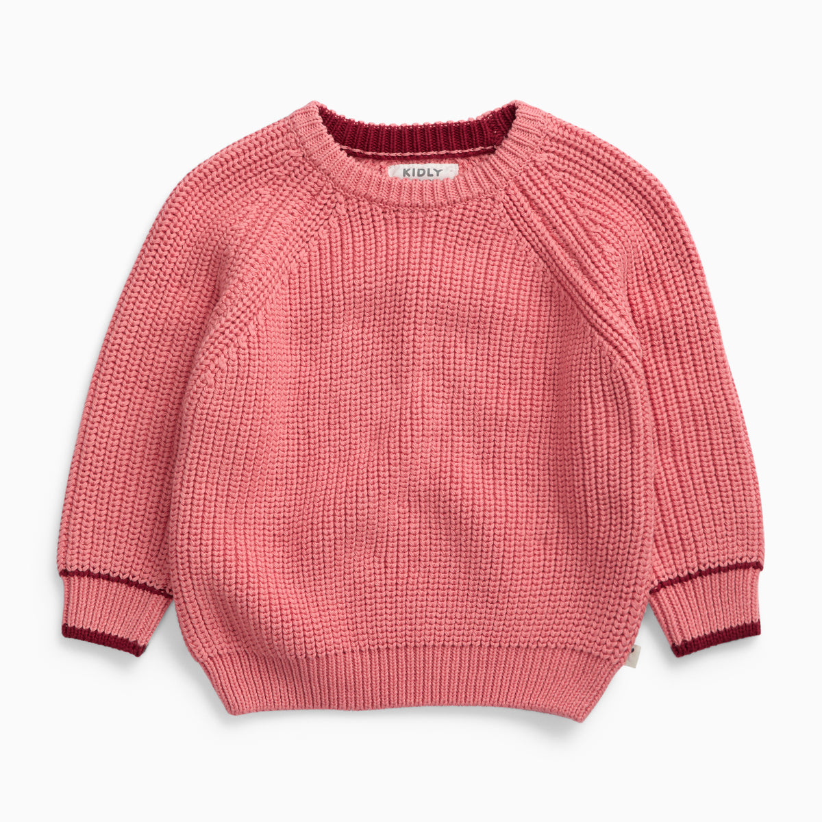 KIDLY by MORI Relaxed Knitted Jumper - Pink