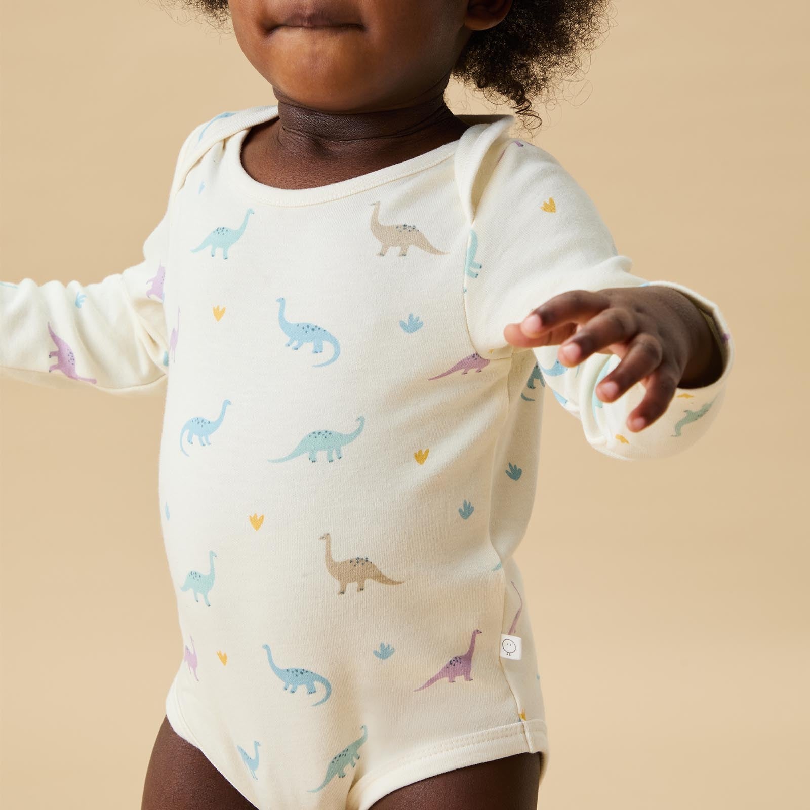 Bodysuit Dinosaur Baby Coat Dino Print Long Sleeve Bodysuit