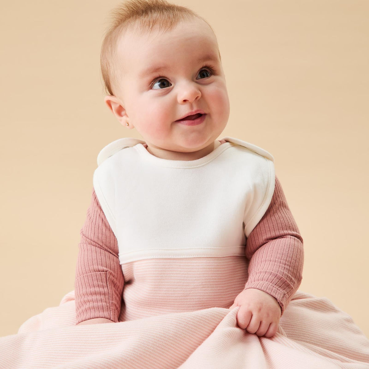 Clever Summer Sleeping Bag 0.5 TOG - Blush Stripe