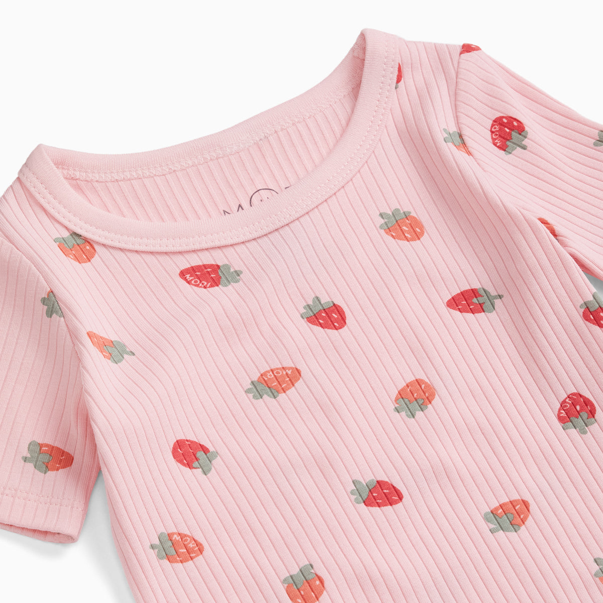 Strawberry Fields Short Sleeve Ribbed Pyjamas