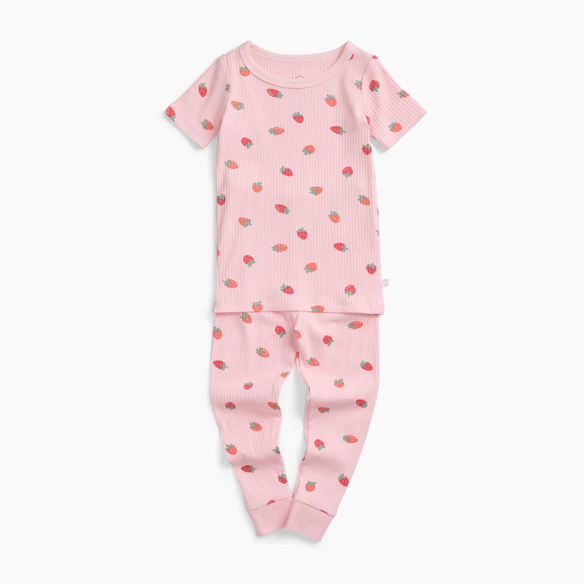 Strawberry Fields Short Sleeve Ribbed Pyjamas