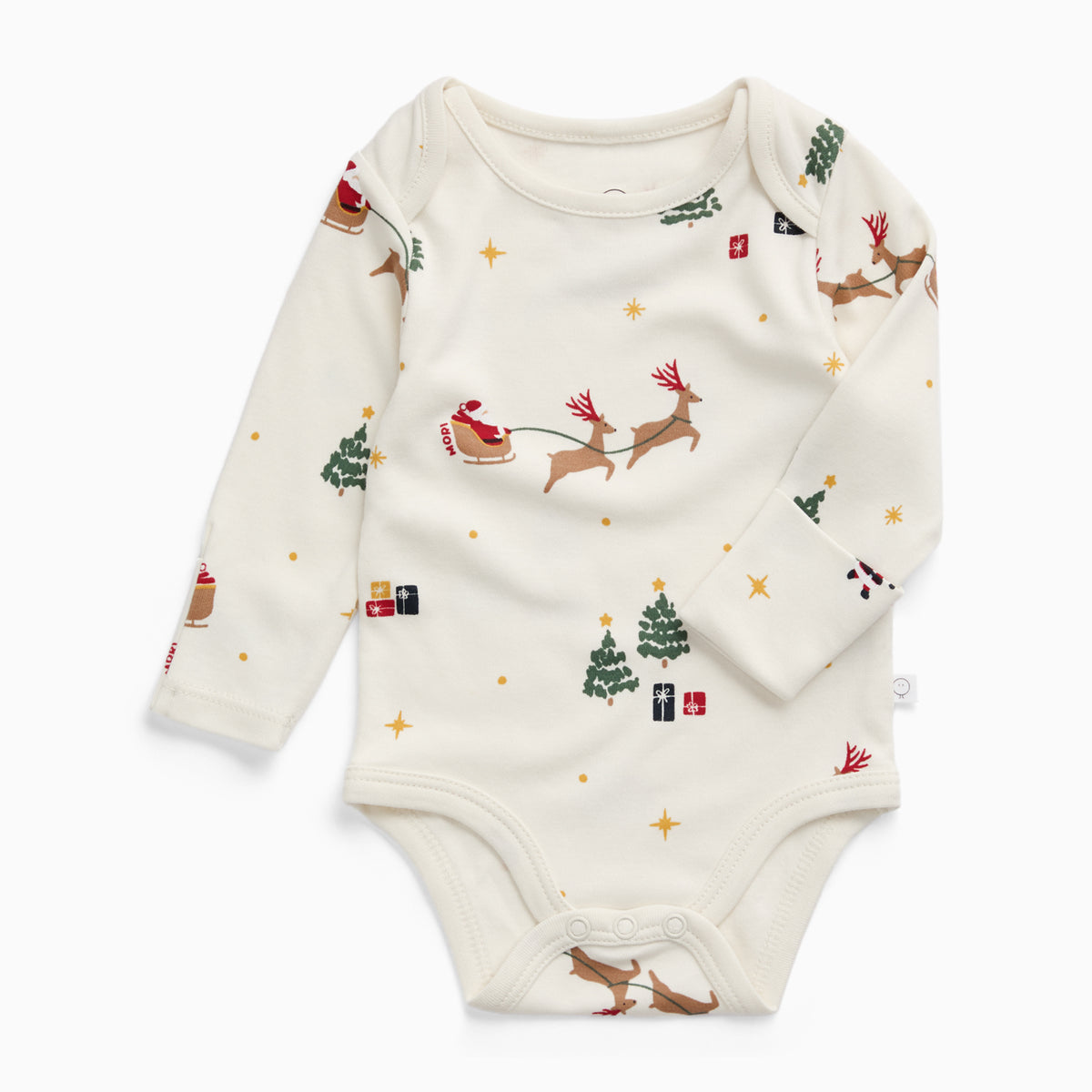 Santa's Sleigh Long Sleeve Bodysuit