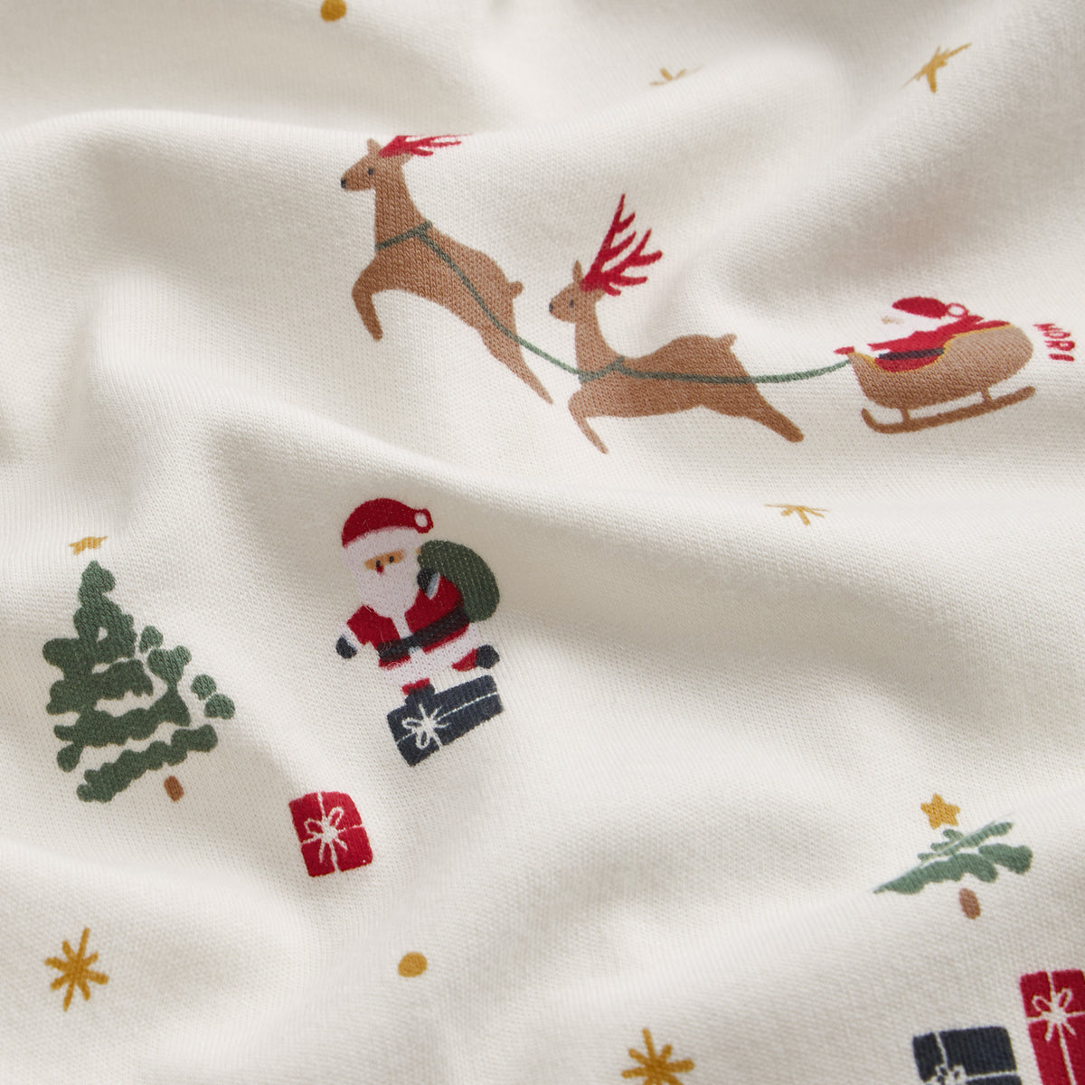 Santa's Sleigh Long Sleeve Bodysuit