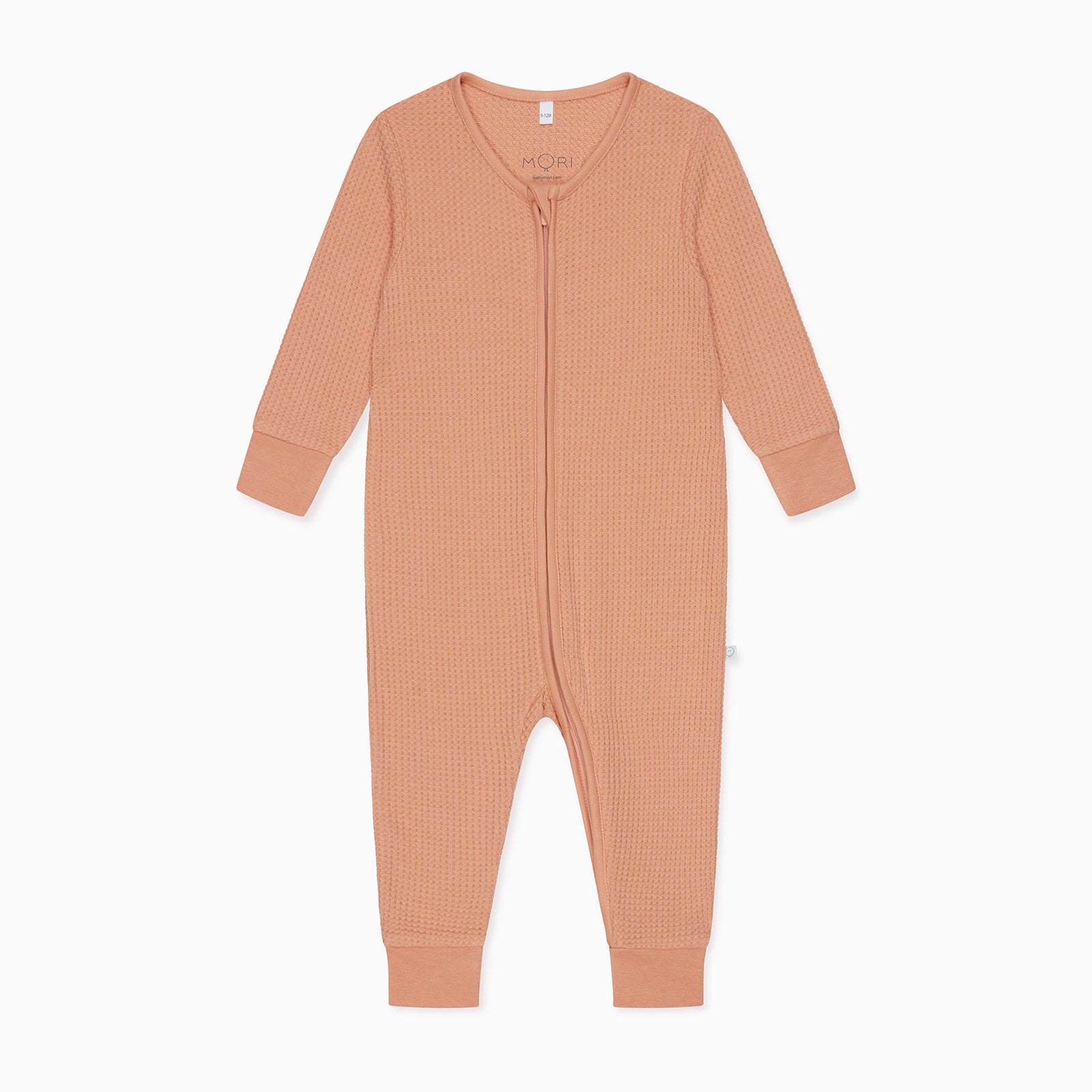 Waffle Clever Zip Baby Sleepsuit | Baby Sleepwear | MORI UK