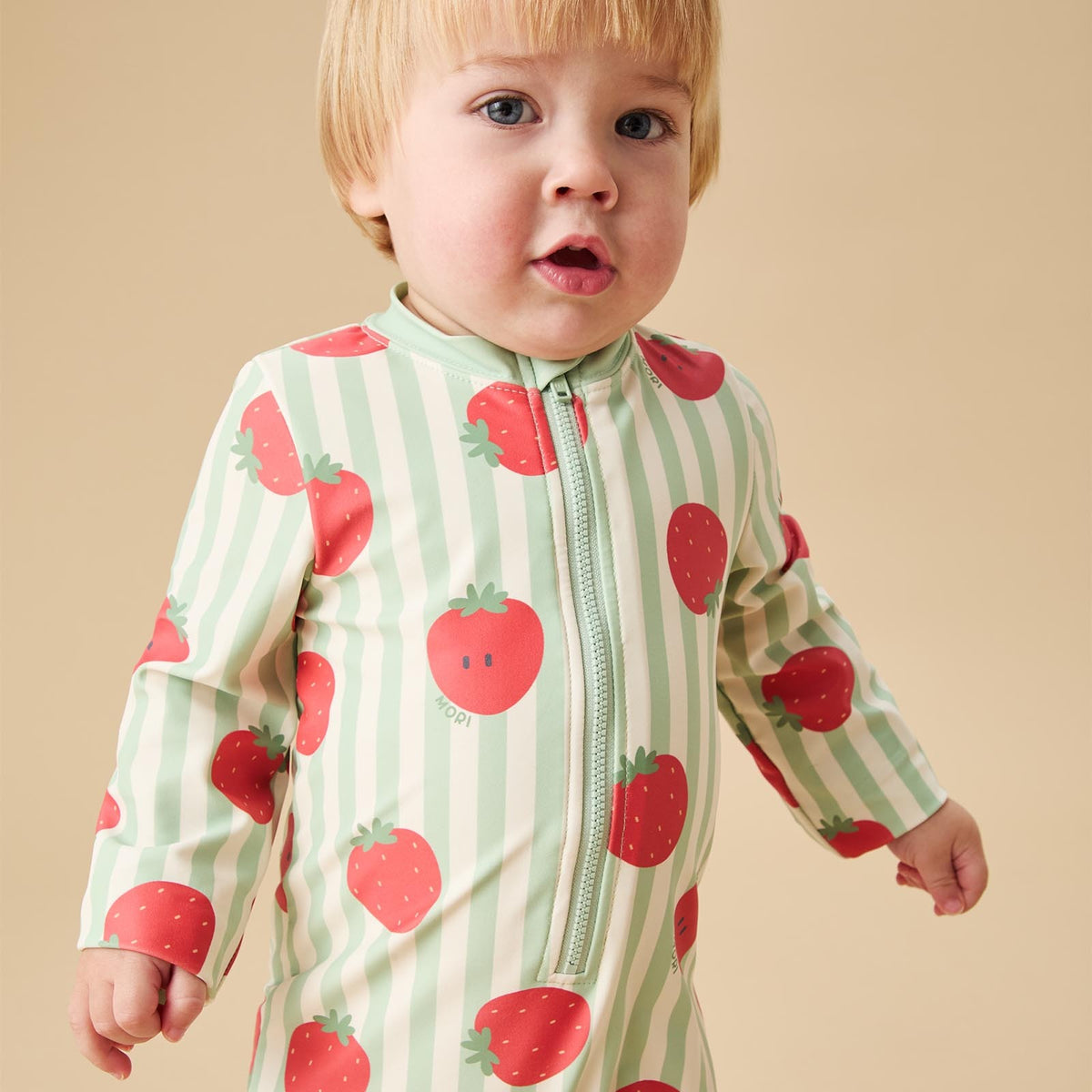 Strawberry Sunsafe Swim Hat | Baby Summer Swimwear | MORI UK