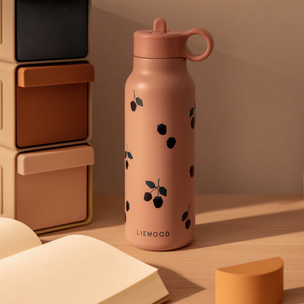 Liewood Falk Water Bottle 350ml - Berry
