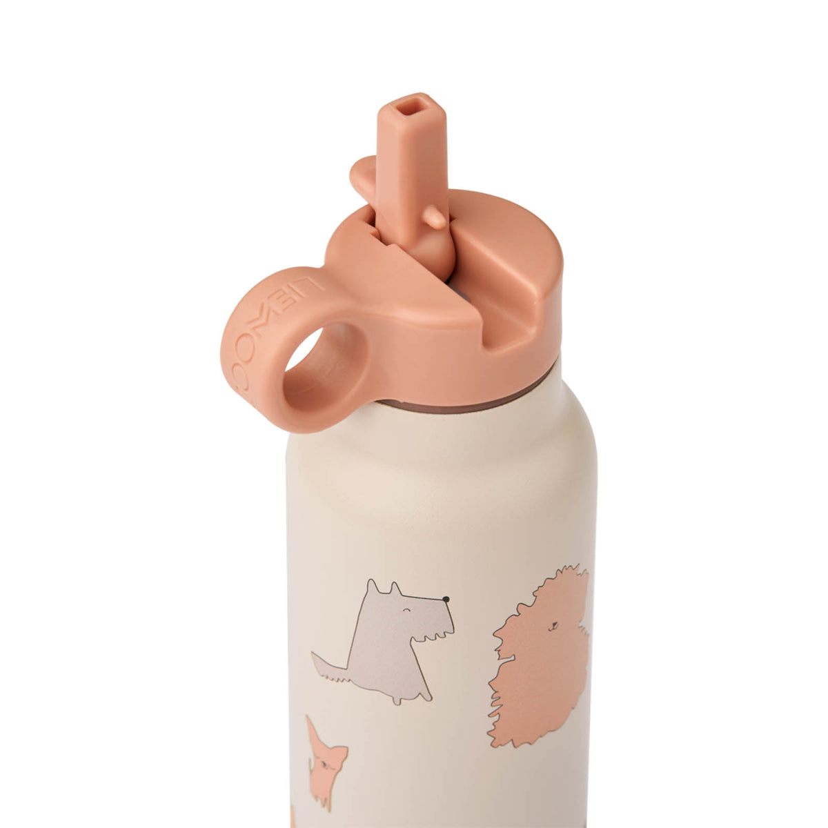 Liewood Falk Water Bottle 350ml - Cats and Dogs
