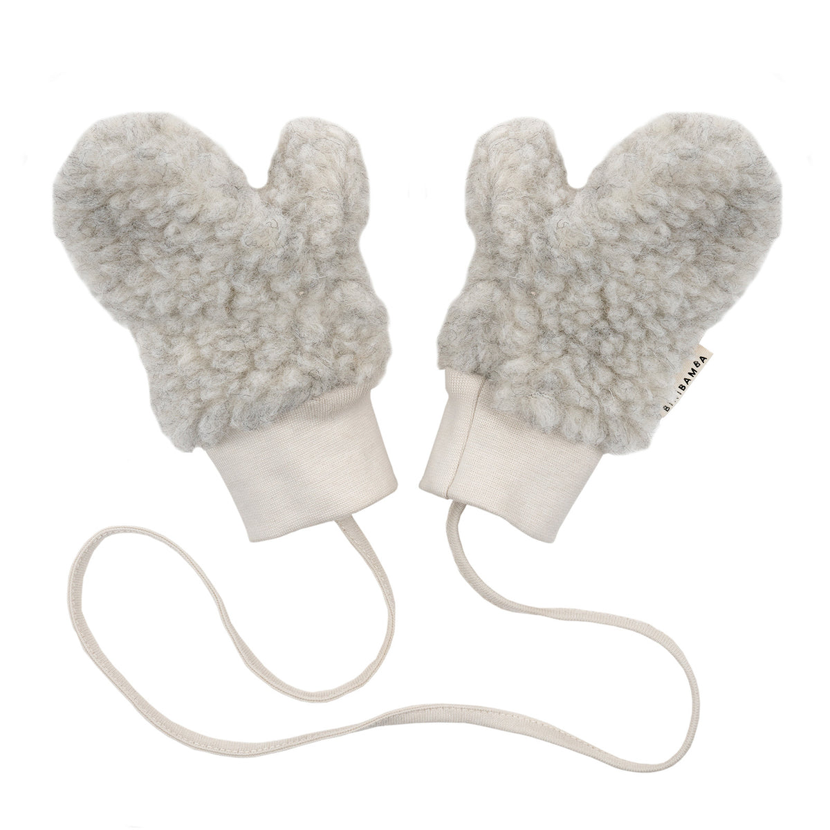Binibamba Merino Mittens - Cloud