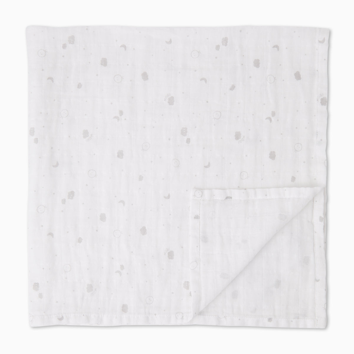 Pre-Washed Large Muslin Swaddle - White