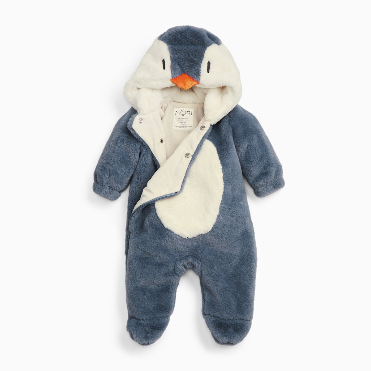 Penguin Faux Fur Pramsuit