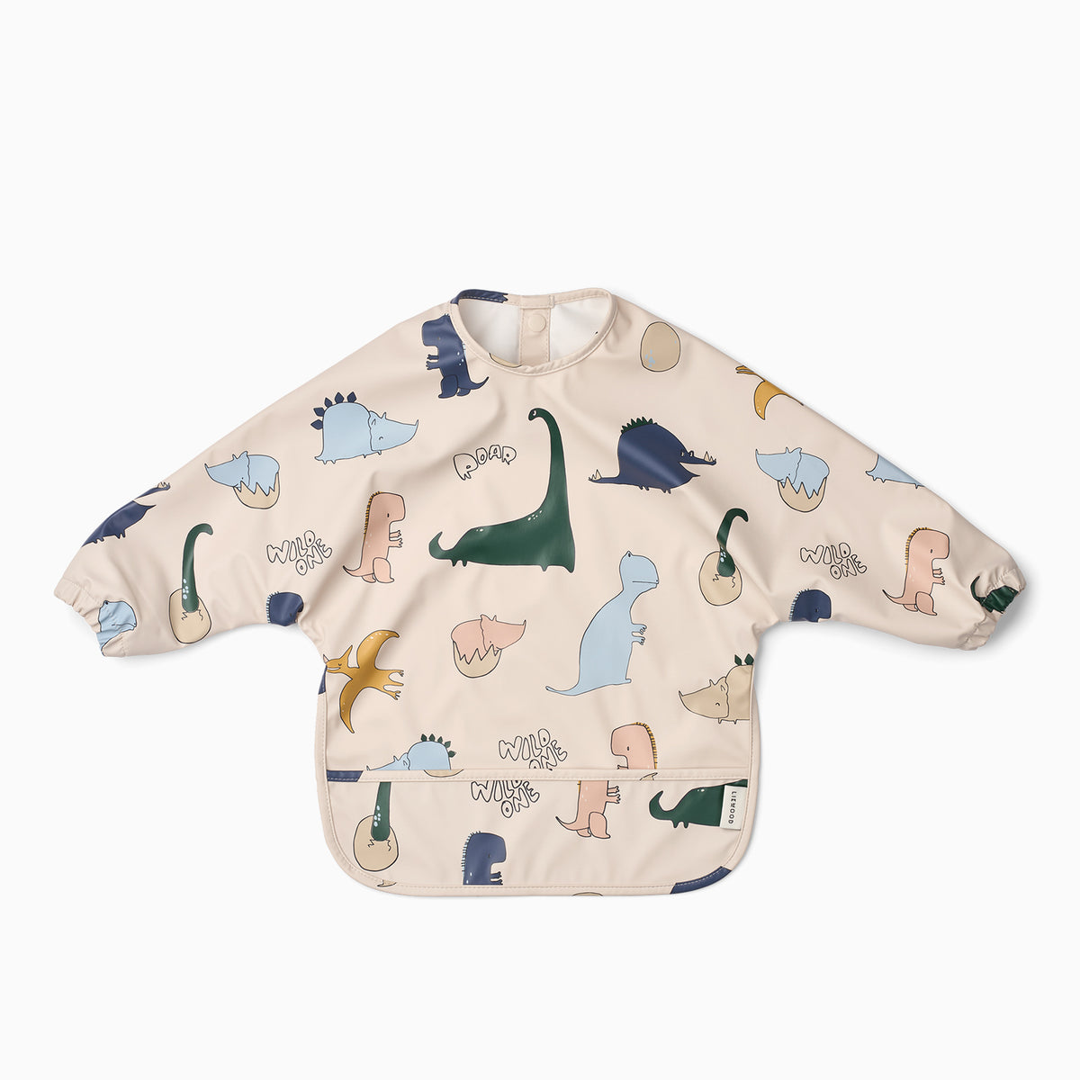 Liewood Long Sleeved Merle Cape Bib - Dino Roar / Sandy