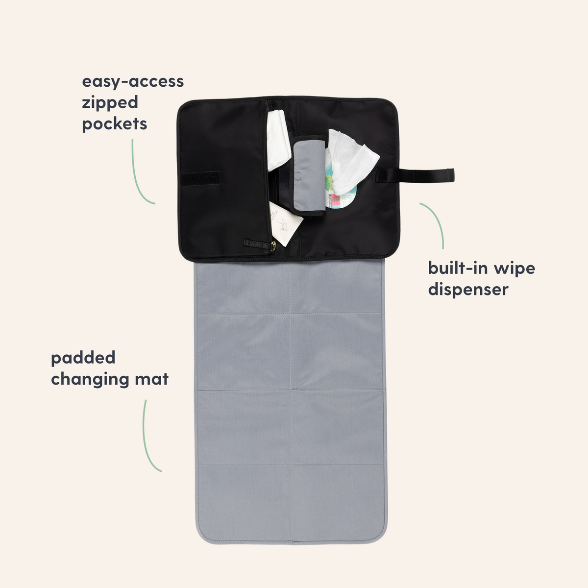 Storksak Baby Changing Station - Black