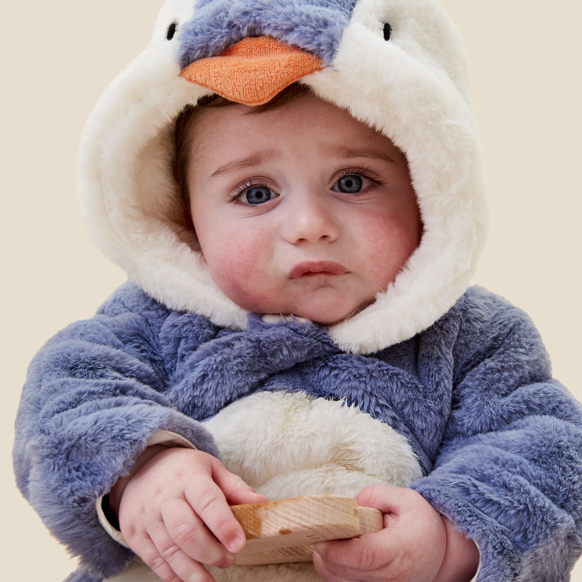 Penguins Faux Fur Pramsuit