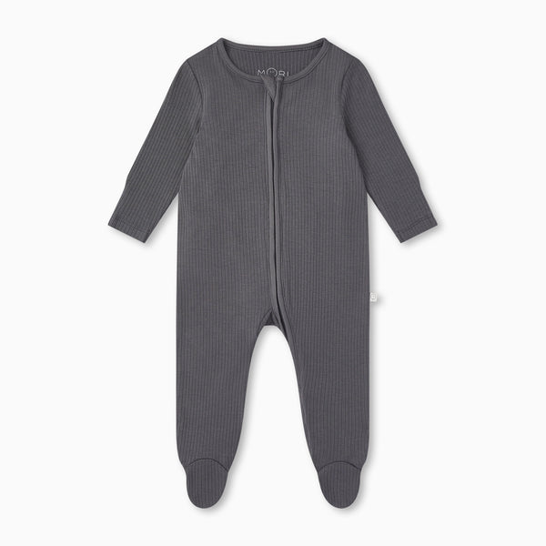 Panda Ribbed Clever Zip Sleepsuit Baby Onesies MORI