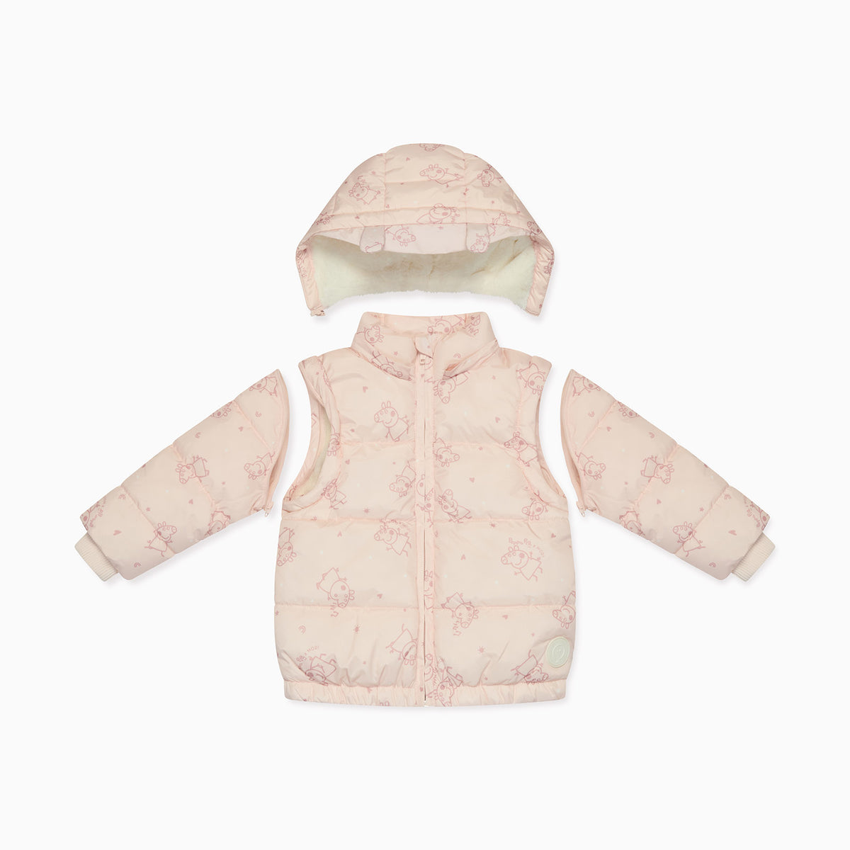 Peppa Pig Recycled Waterproof 3-in-1 Padded Coat