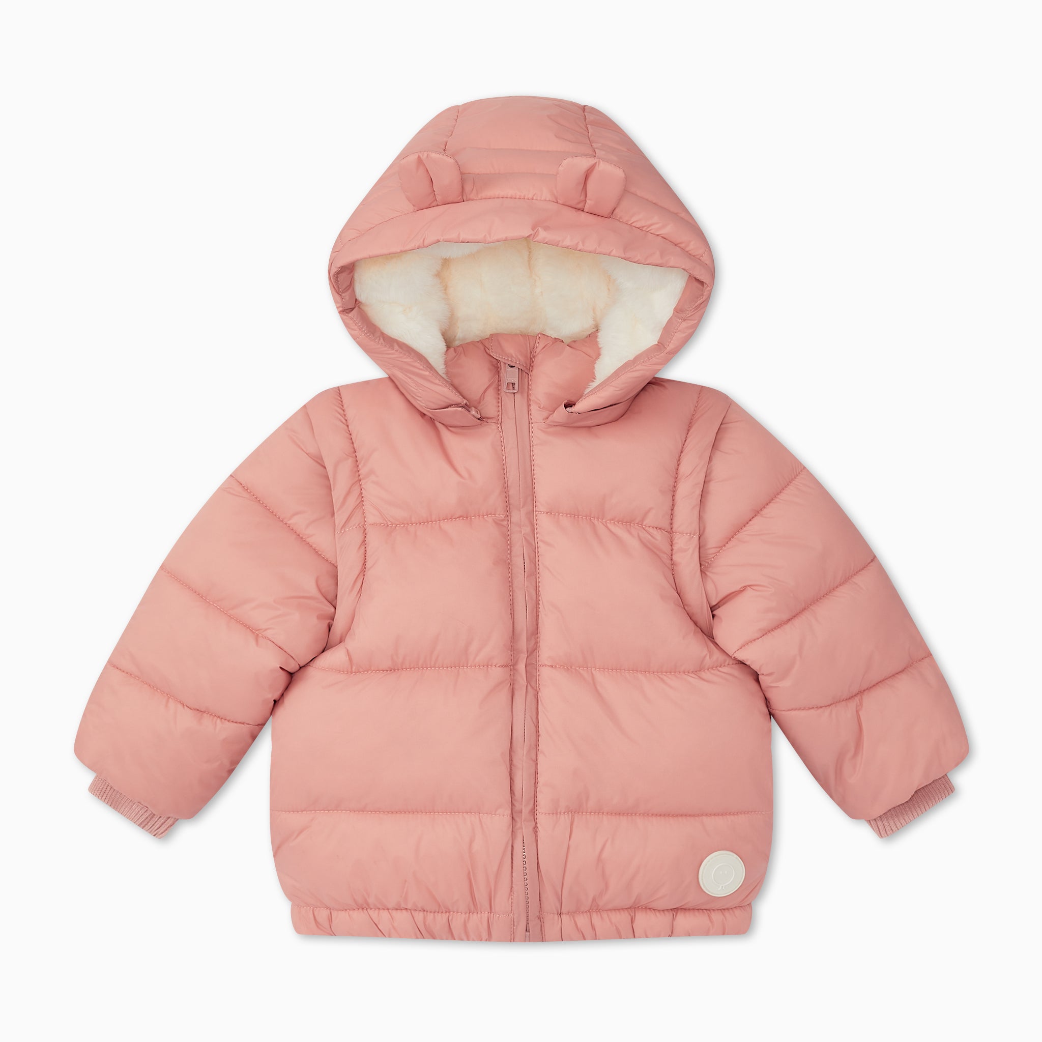 mori / RE liner patch coat / pink