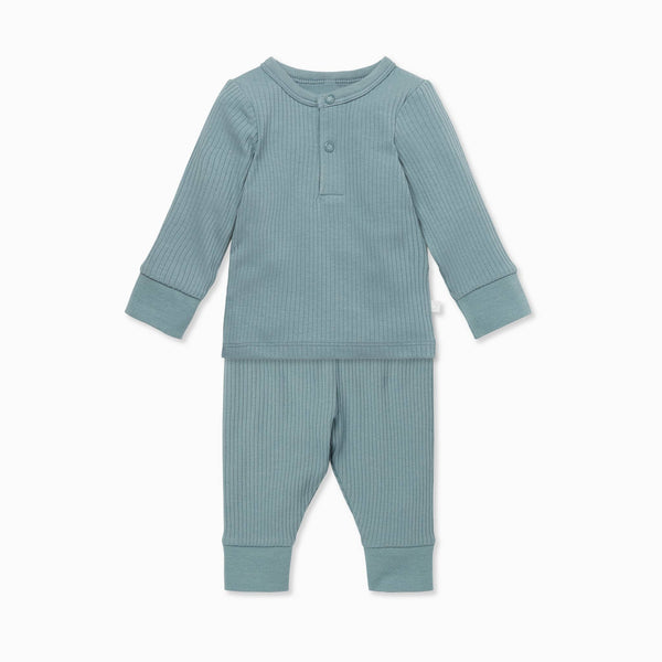 Ribbed Baby Pyjama Set | Bamboo Baby Clothes | Baby Mori UK
