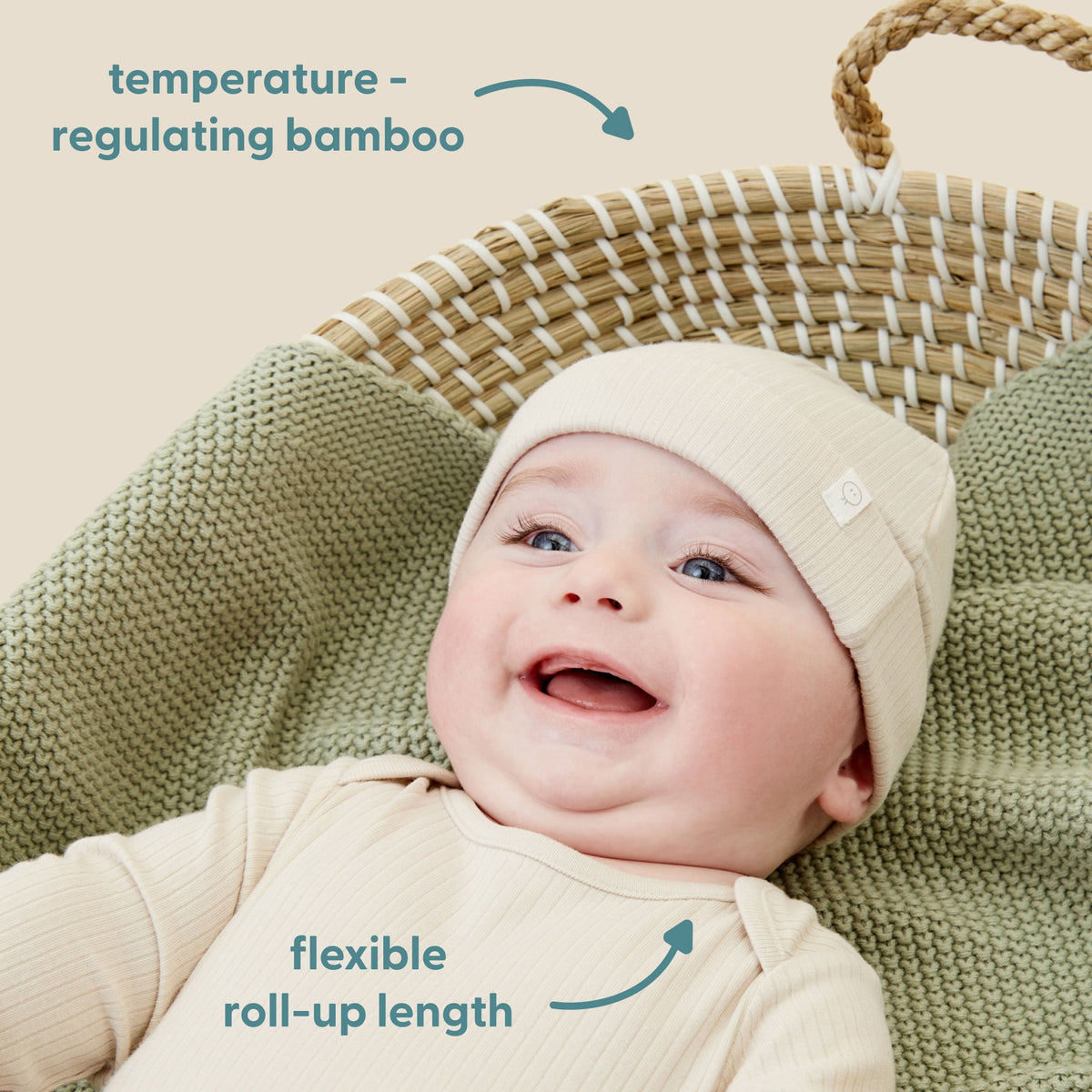 Ribbed Hat - Rose