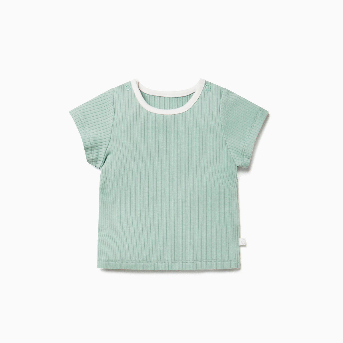 Ribbed Short Sleeve T-Shirt - Mint