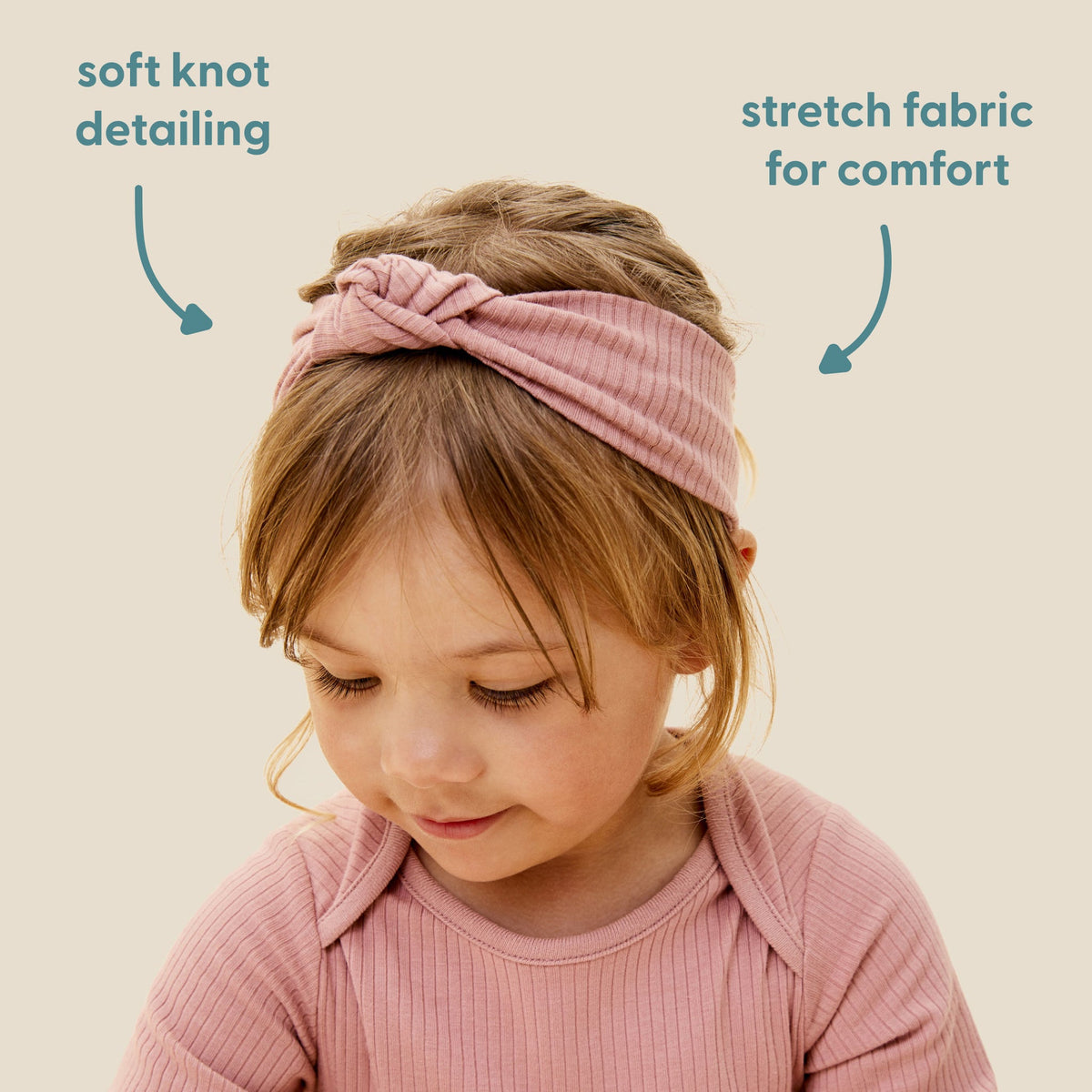 Ribbed Headband - Blush