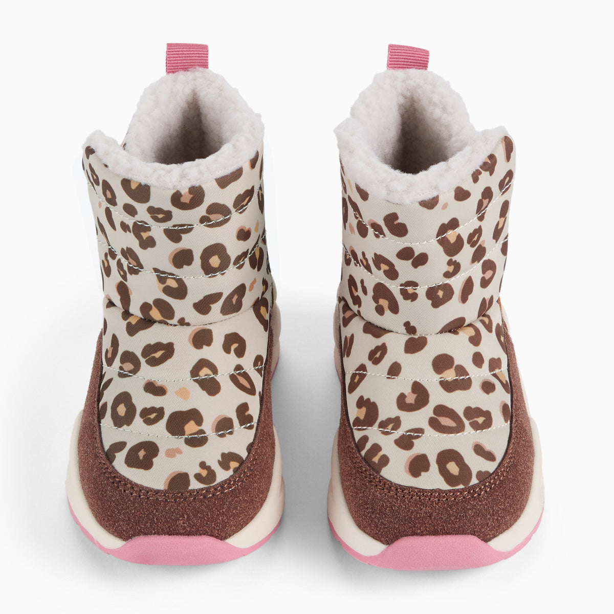 KIDLY by MORI Quilted Snow Boots - Leopard