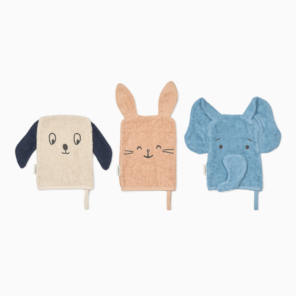 Liewood Sylvester Washcloth 3-pack - Pale Tuscany