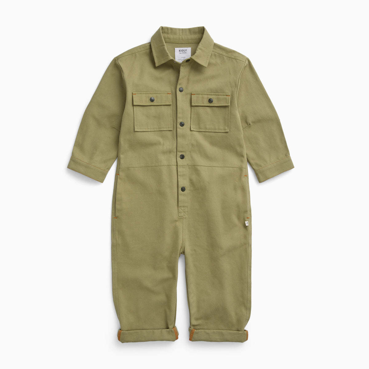 KIDLY by MORI Sage Cotton Jumpsuit