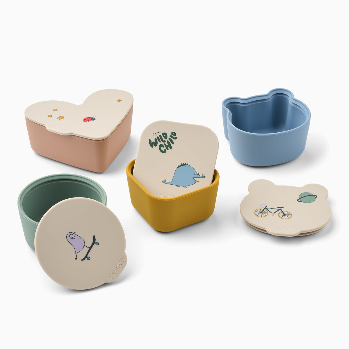 Liewood Toto Snack Box 4-pack - Tamtam / Sandy