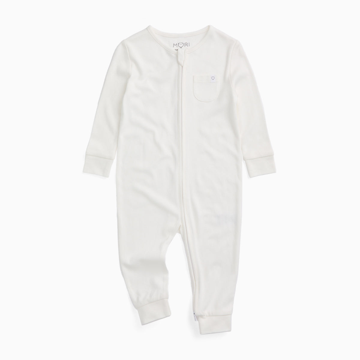 Clever Zip Sleepsuit - White