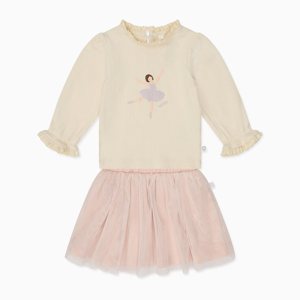 Ballerina Ribbed Top & Tutu | Baby Day Outfit | MORI