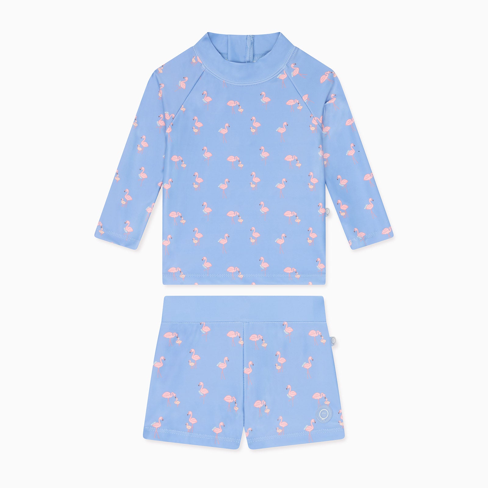 MORI Flamingo Rash Vest & Shorts Outfit