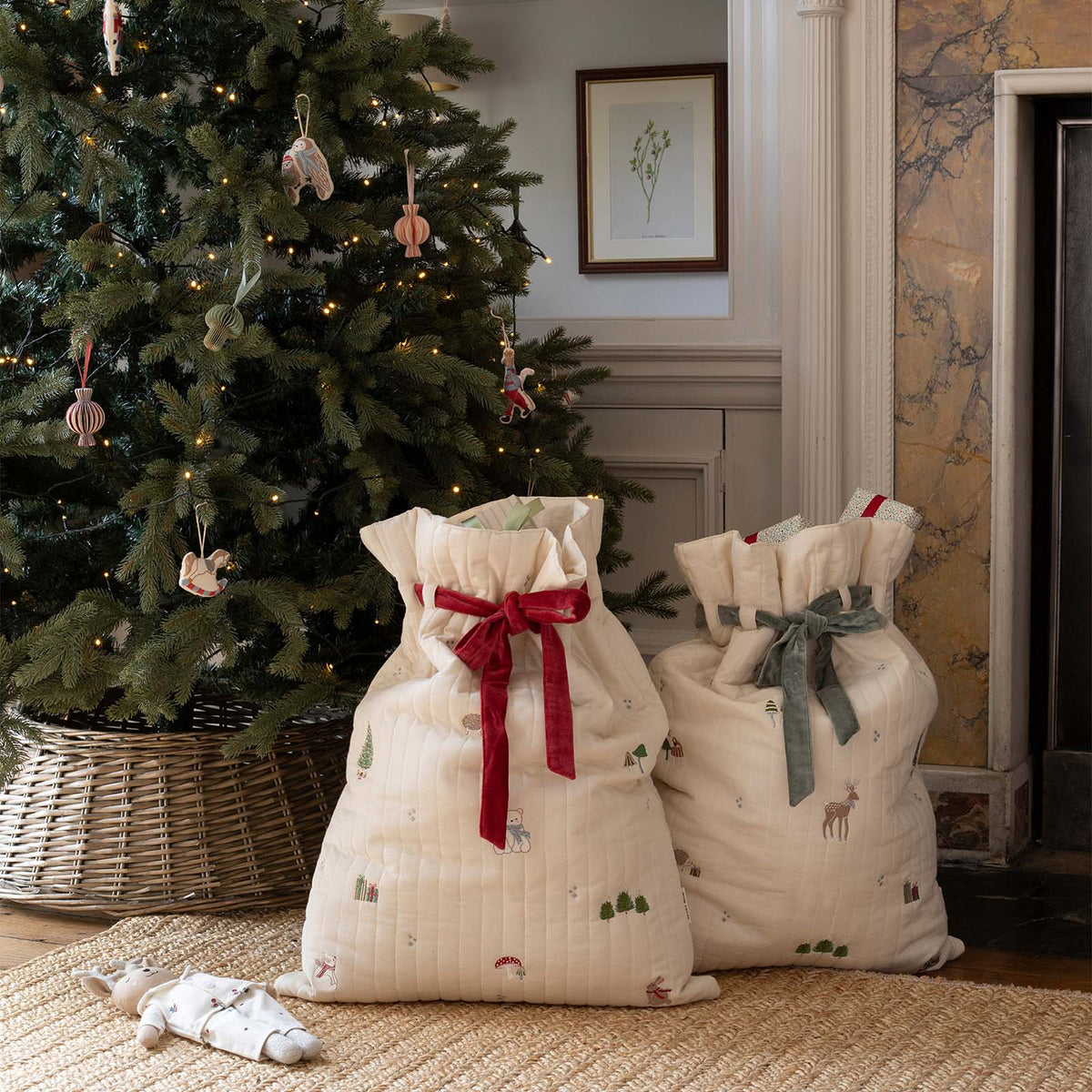Avery Row Christmas Present Sack - Polar Bear