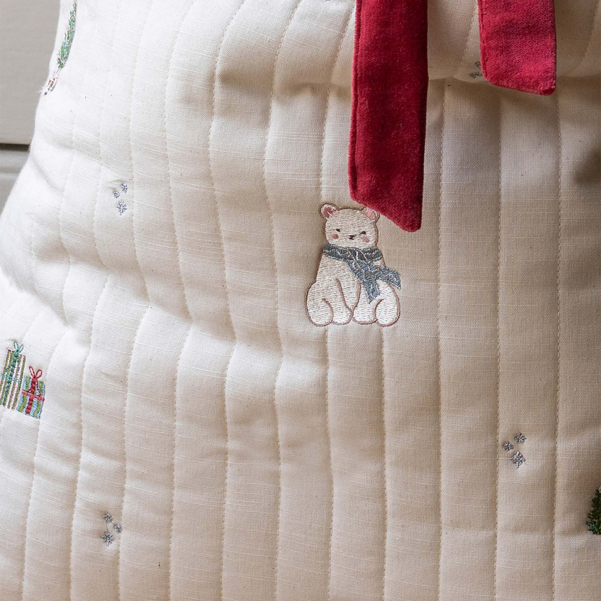 Avery Row Christmas Present Sack - Polar Bear