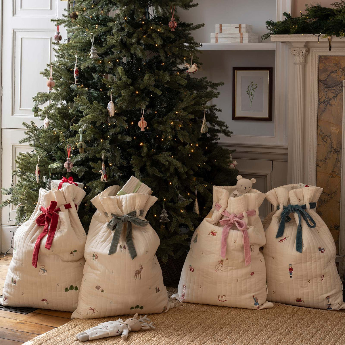 Avery Row Christmas Present Sack - Polar Bear