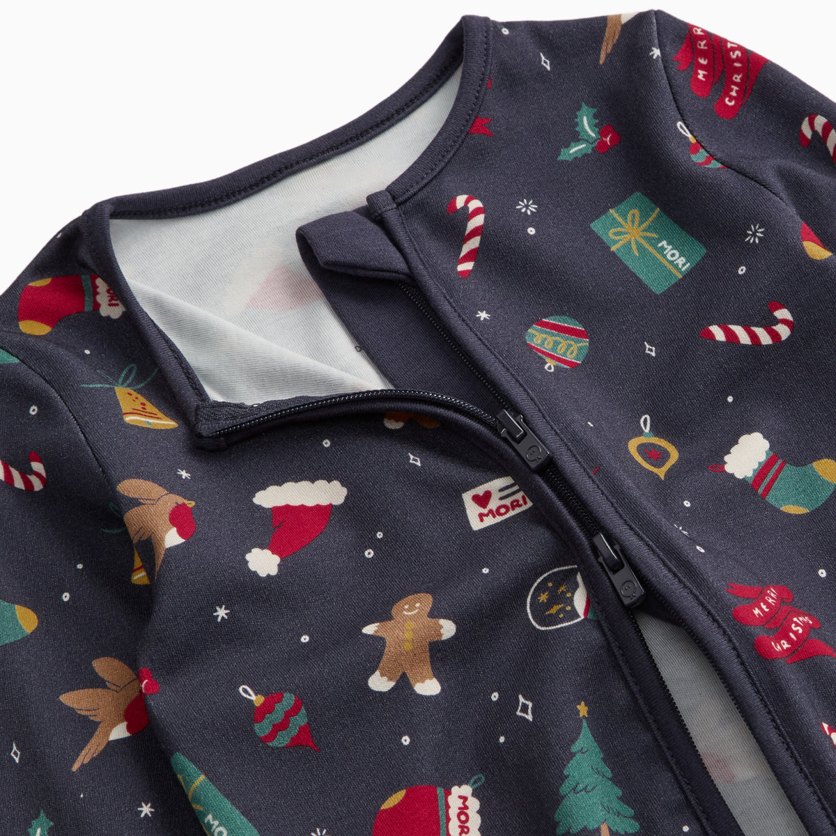 Festive Fairisle Clever Zip Sleepsuit