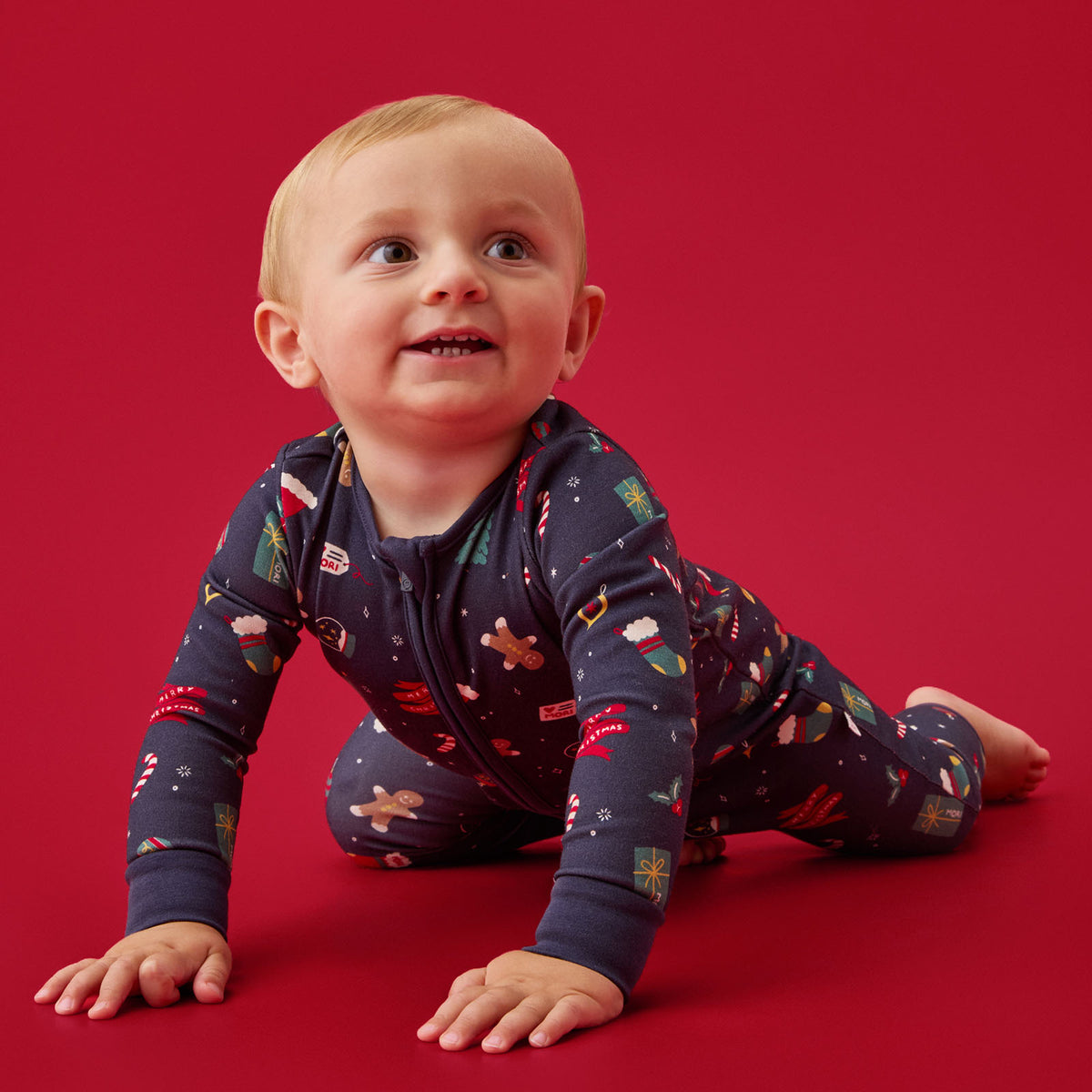 Festive Fairisle Clever Zip Sleepsuit
