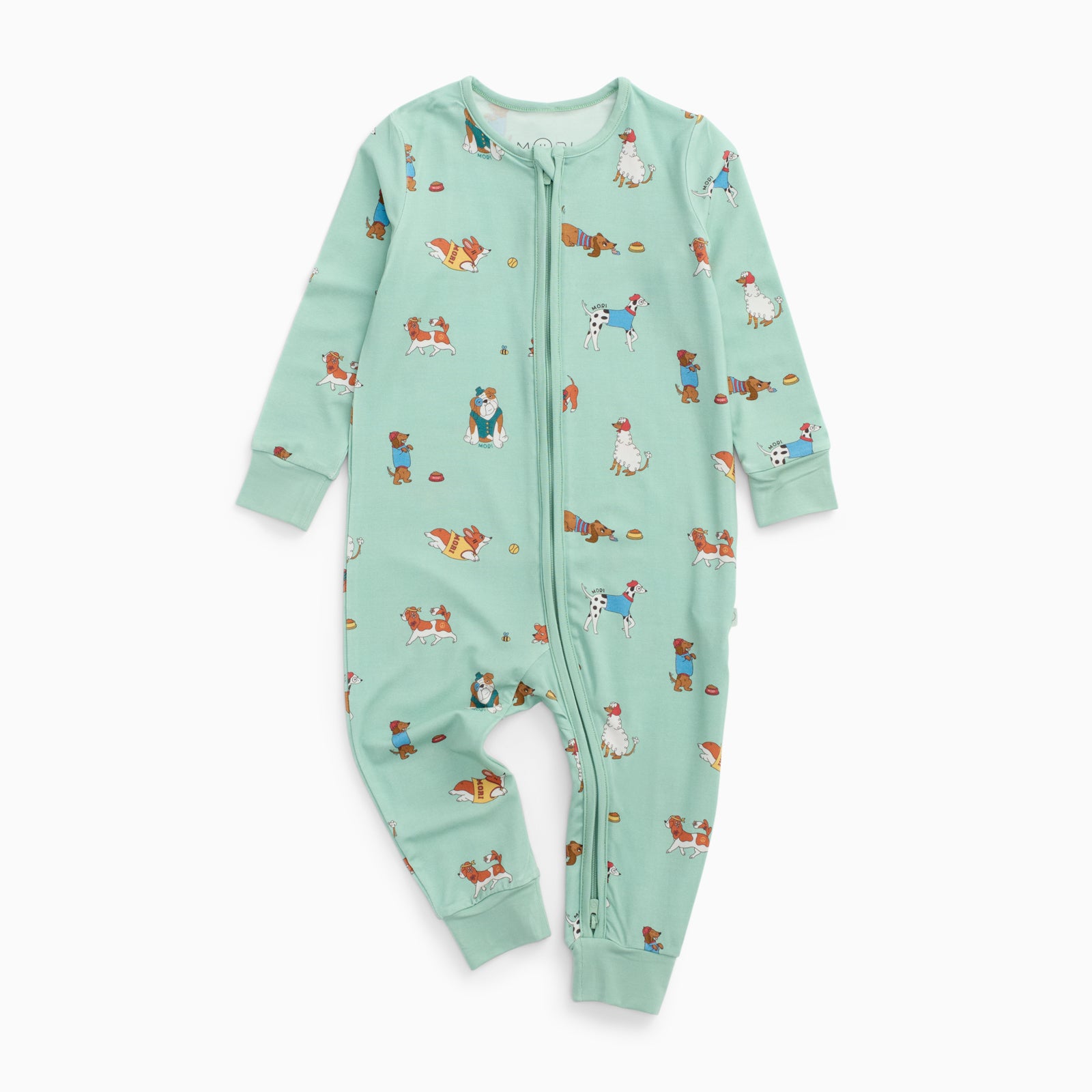 Top Dog Clever Zip Sleepsuit | Organic Baby Sleepwear | MORI