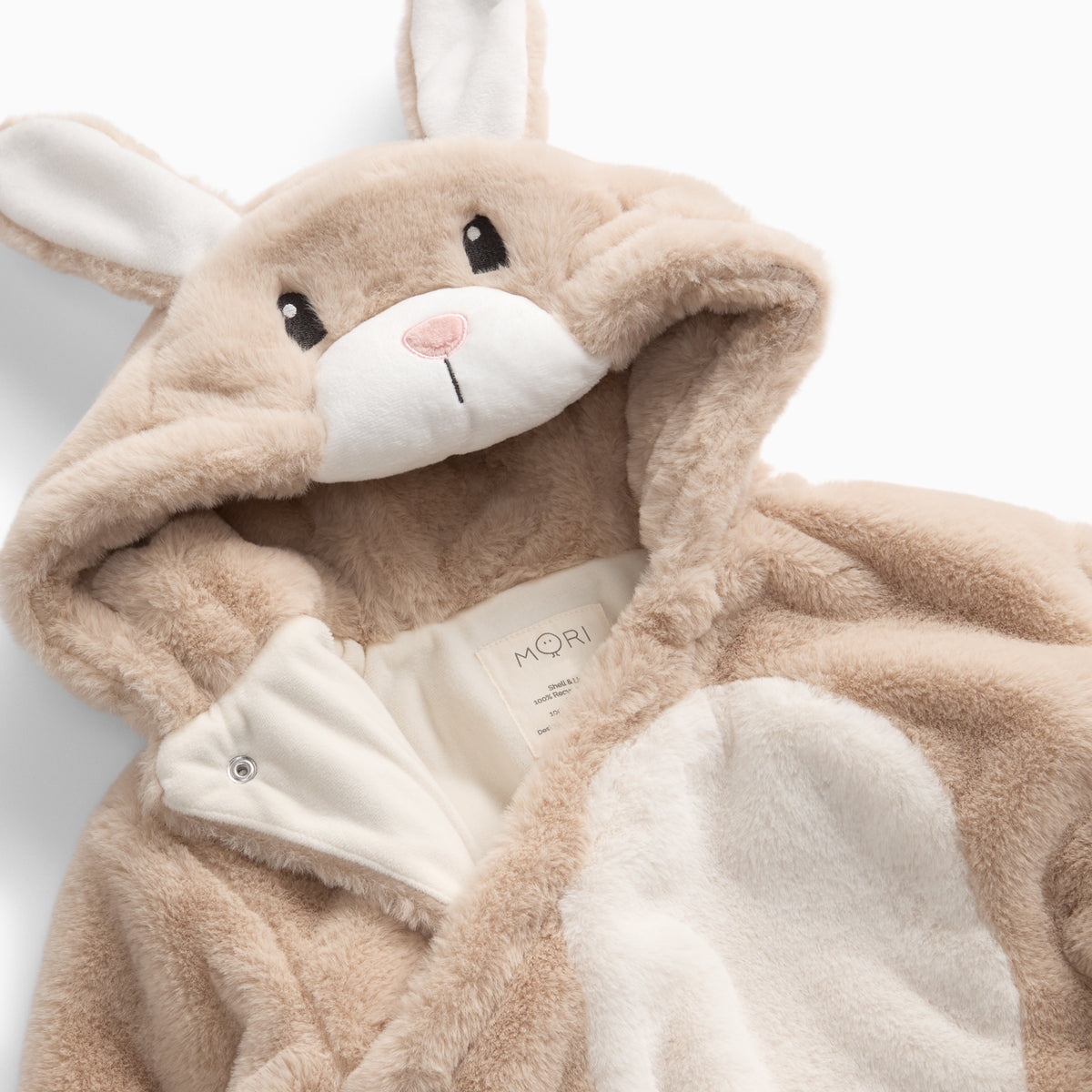Bunny Faux Fur Pramsuit