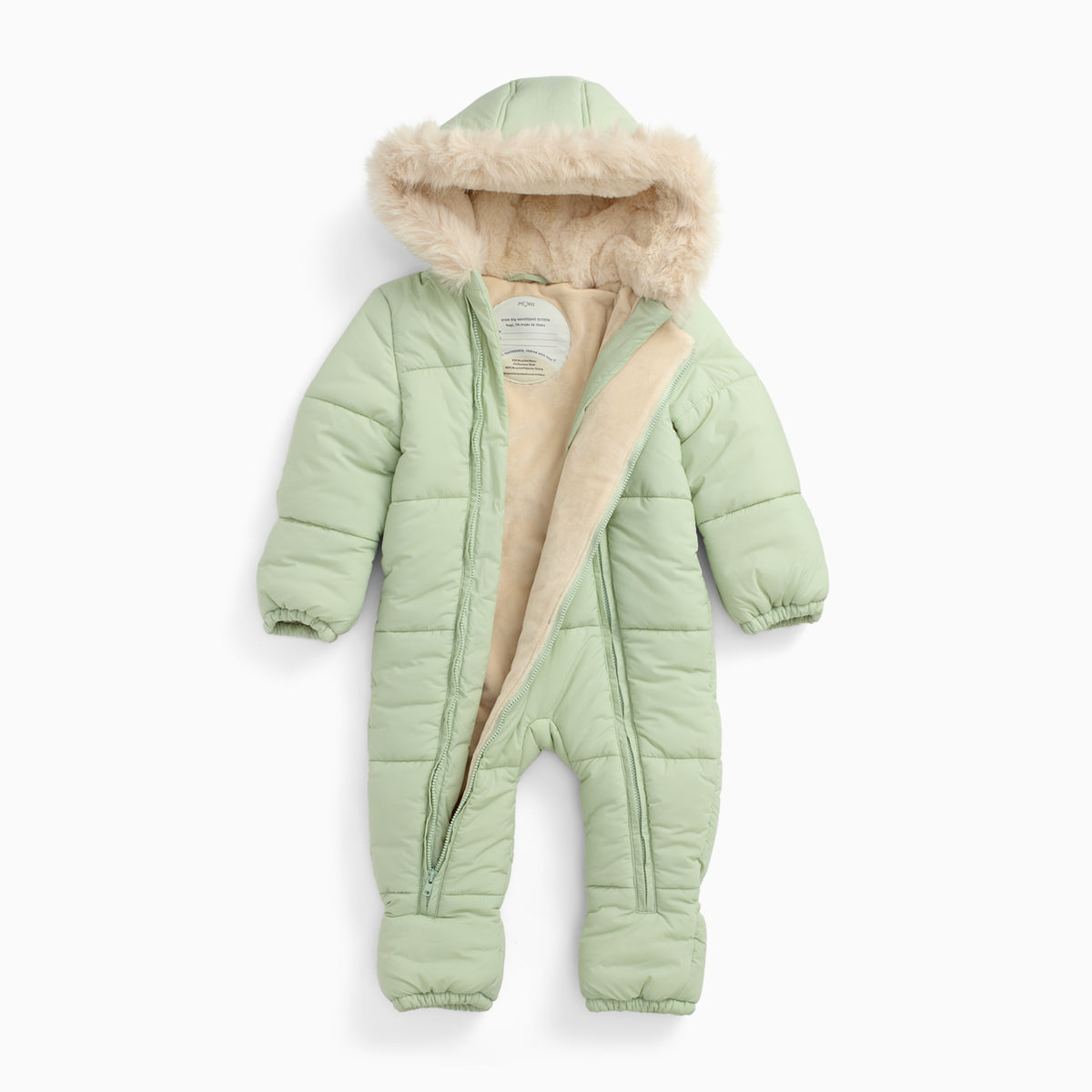 Recycled Padded Snowsuit - Sage