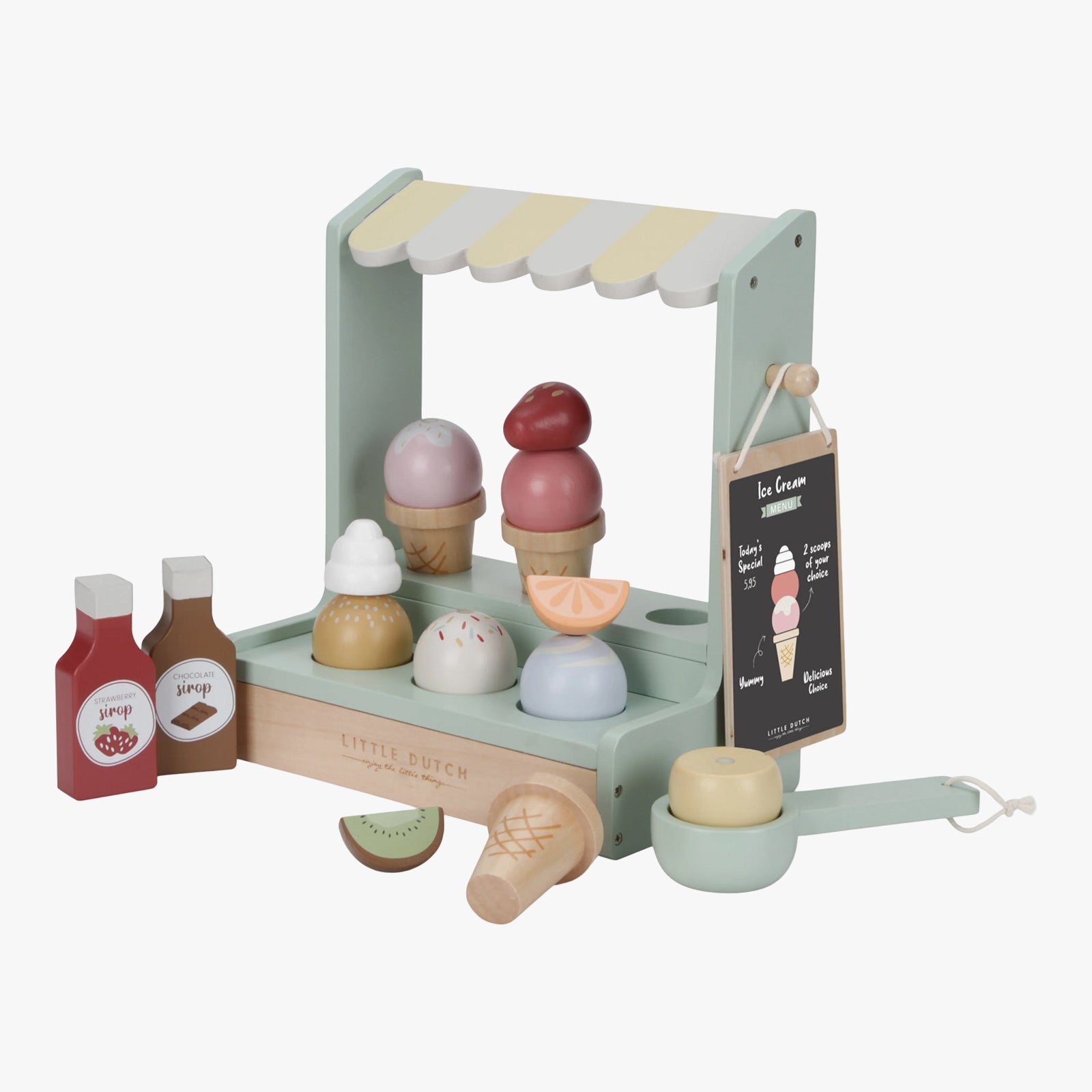 Shop Little Dutch Wooden Toy Ice Cream Shop FSC | MORI UK