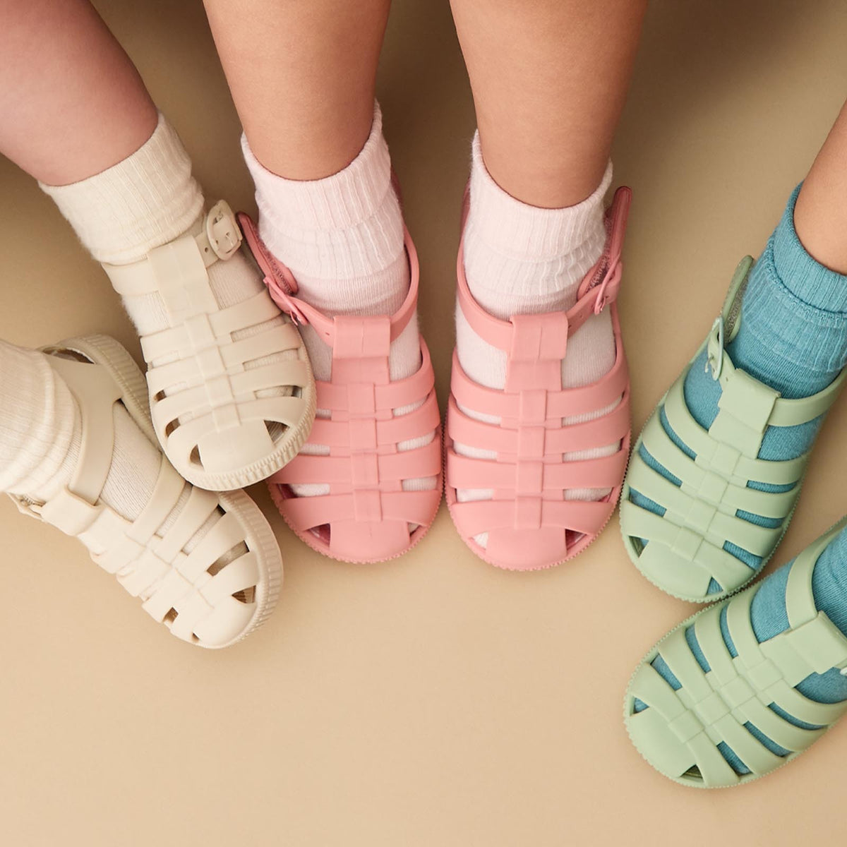 KIDLY by MORI Jelly Sandals - Raspberry