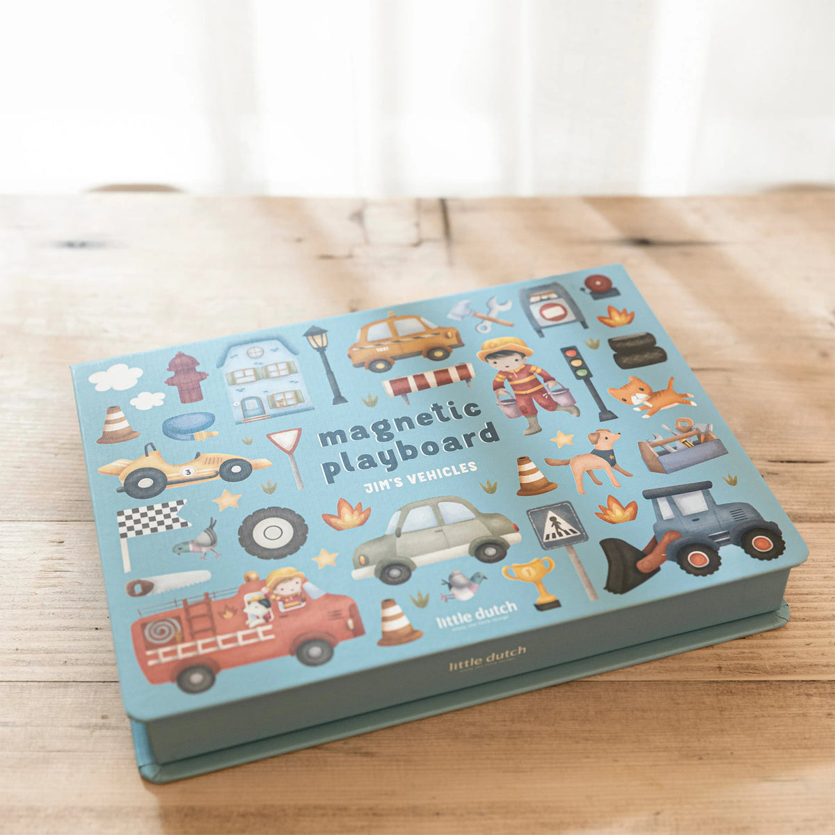 Little Dutch Magnetic Playboard Jim's Vehicles